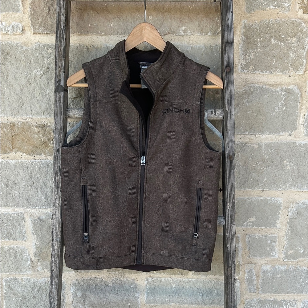 Boys Brown CINCH Vest